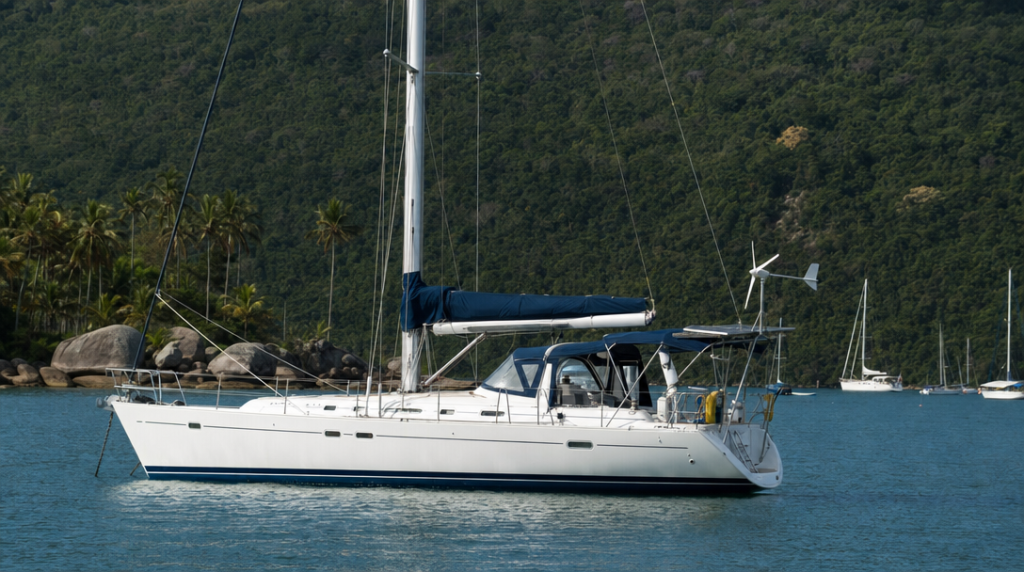 Beneteau Oceanis 46 на стоянке у побережья Бразилии